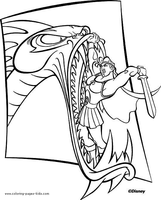 Hercules coloring pages