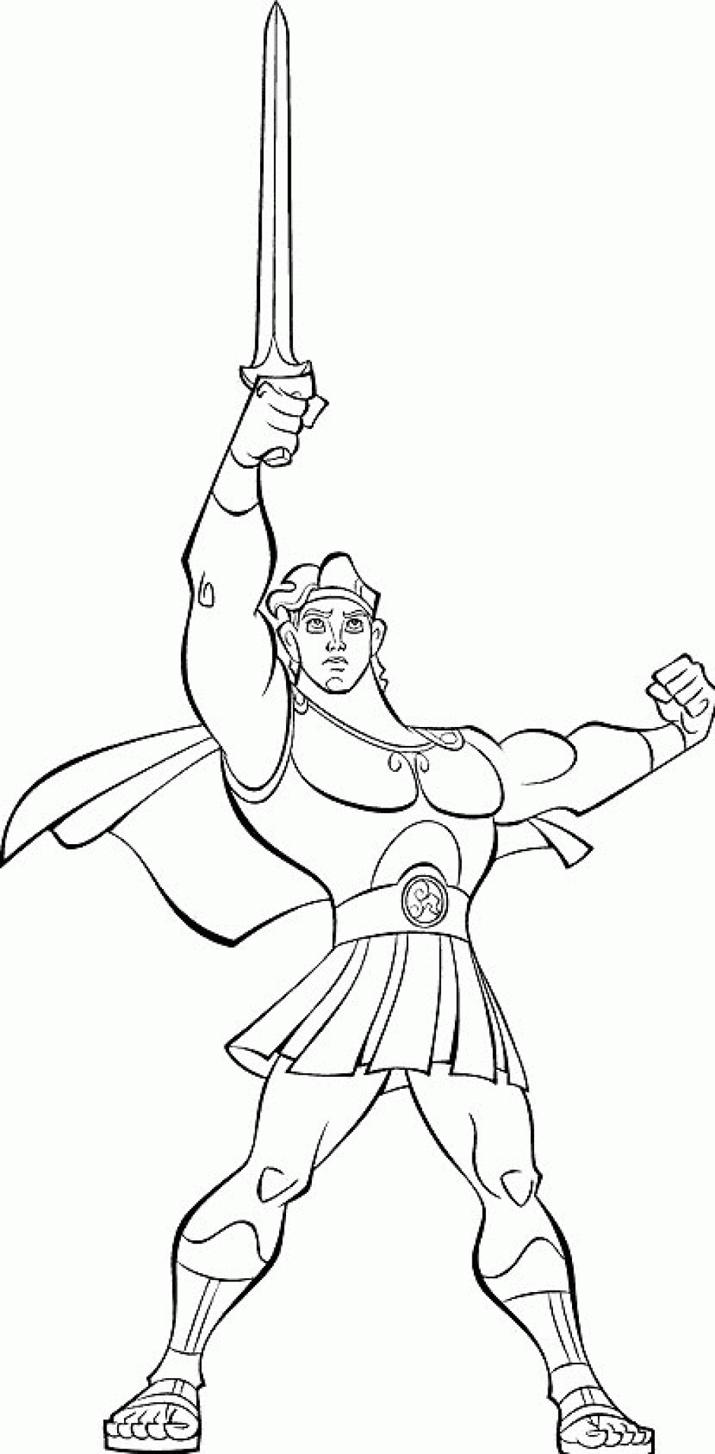 Free printable hercules coloring pages for kids