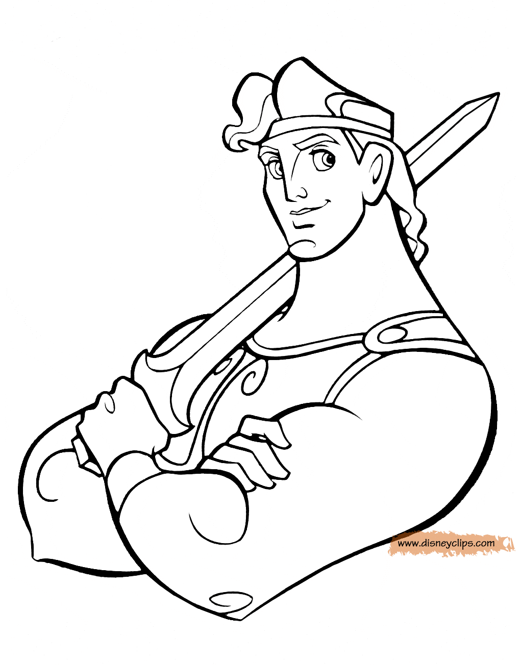 Disneys hercules coloring pages