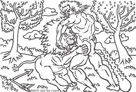 Animals in legend coloring pages