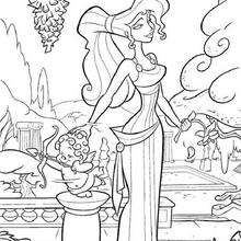 Hera and cupid coloring pages