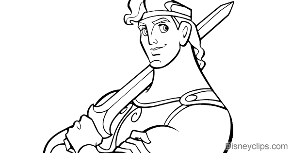 Disneys hercules coloring pages