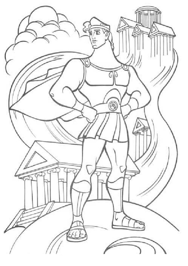 Free printable hercules coloring pages for kids