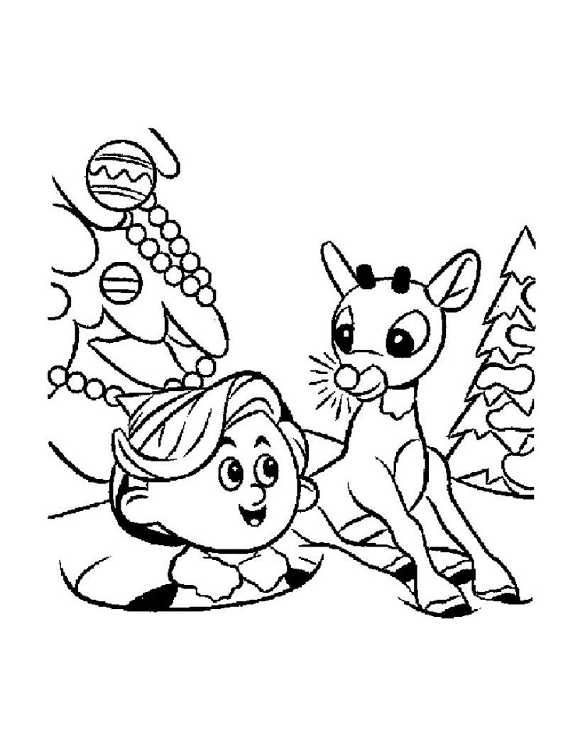 Rudolph and hermey misfit elf coloring page hermey coloring rudolph coloring pages santa coloring pages coloring pages