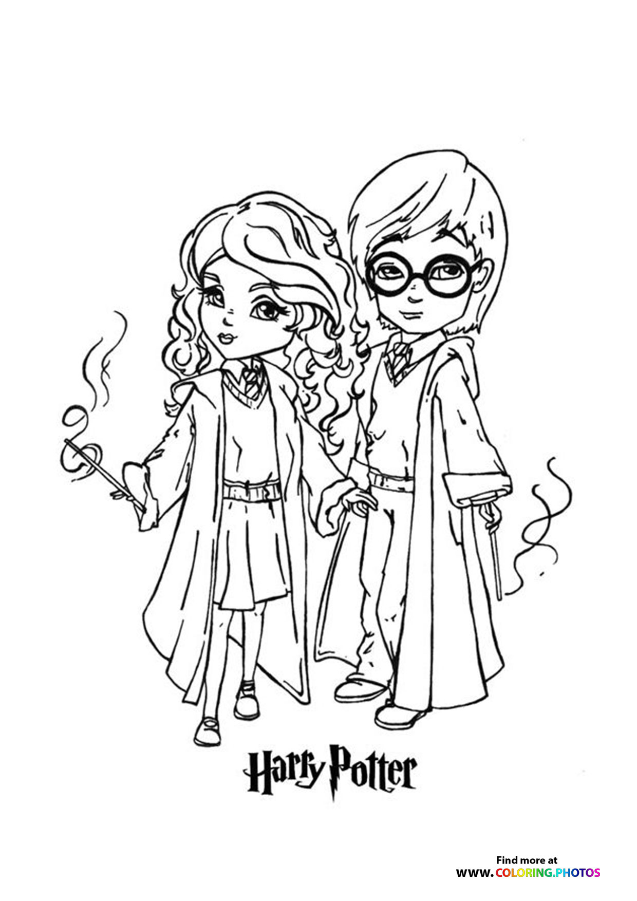 Cute harry and hermione