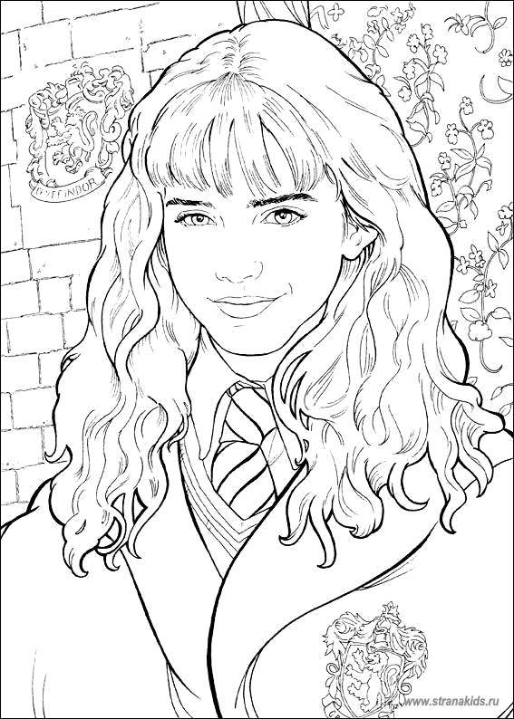 Online coloring pages granger coloring page hermione granger harry potter