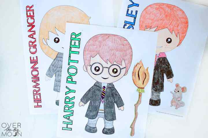 Harry potter coloring pages printable