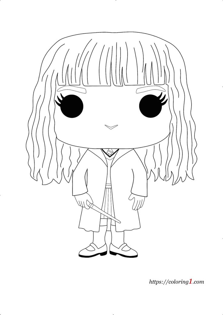 Harry potter hermione pop coloring pages