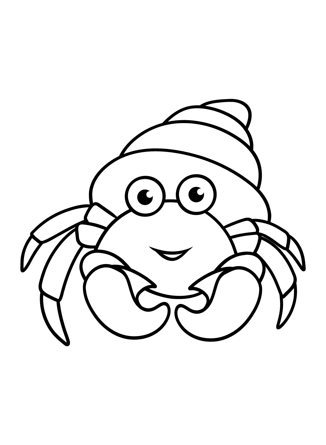 Hermit crab coloring pages printable for free download