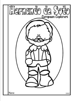 Hernando de soto tab booklet by classroom panda