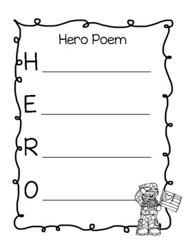 Hero acrostic poem tpt