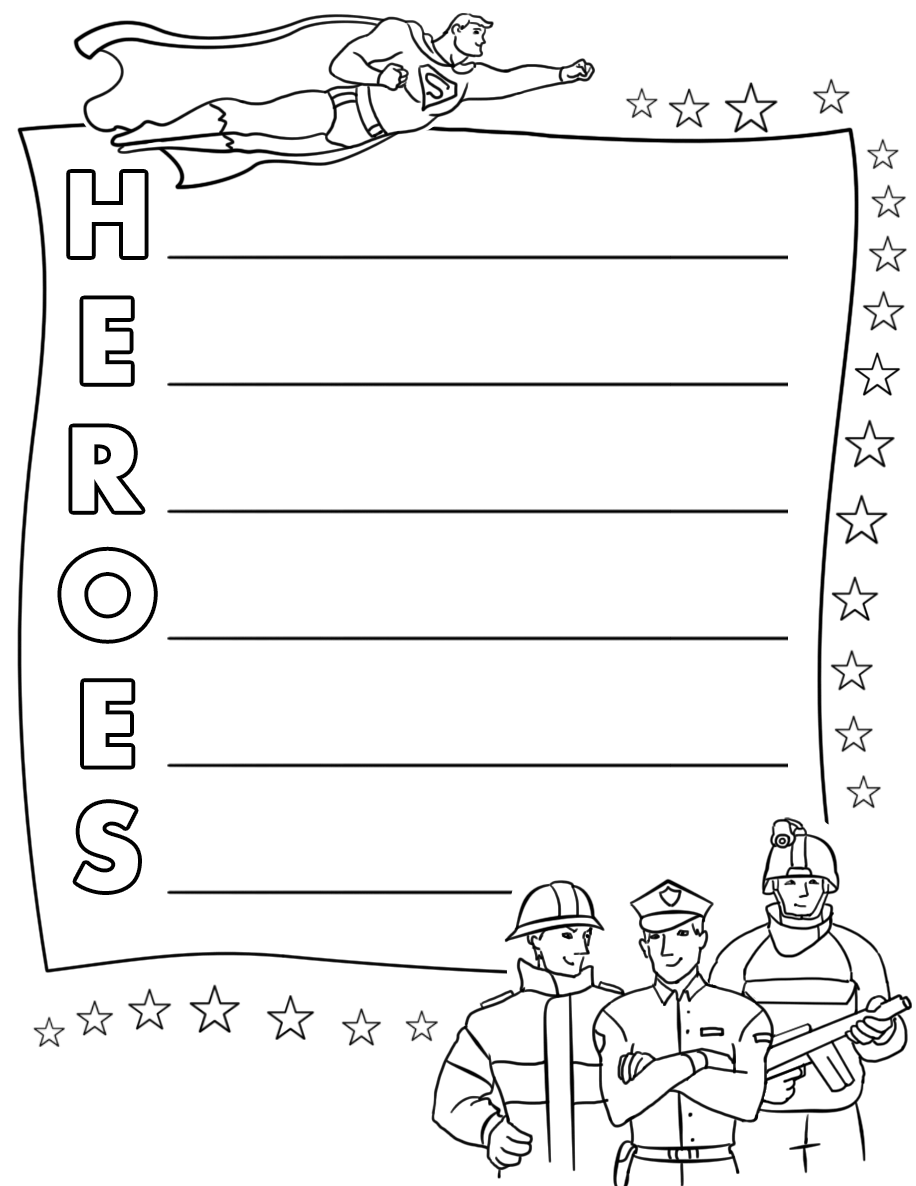 Heroes acrostic poem template free printable papercraft templates