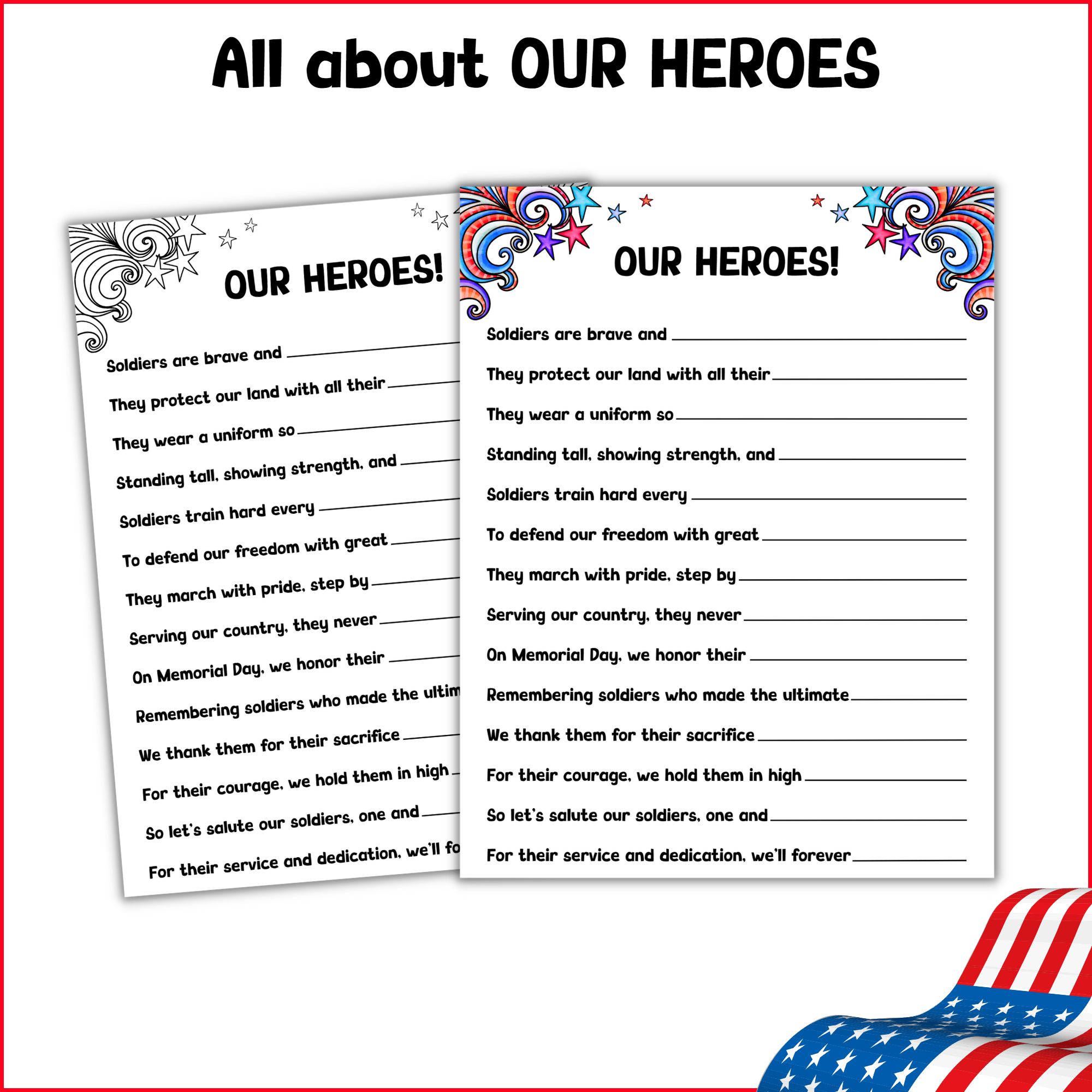 Memorial day acrostic poem