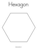 Hexagon coloring page