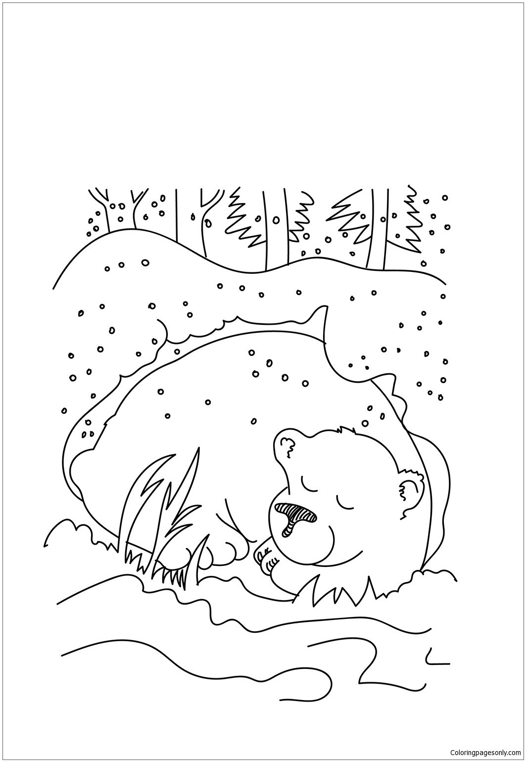 Winter coloring pages printable for free download