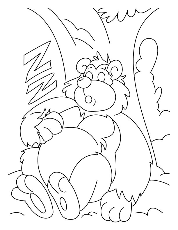 Sleeping bear coloring pages download free sleeping bear coloring pages for kids best coloring pages