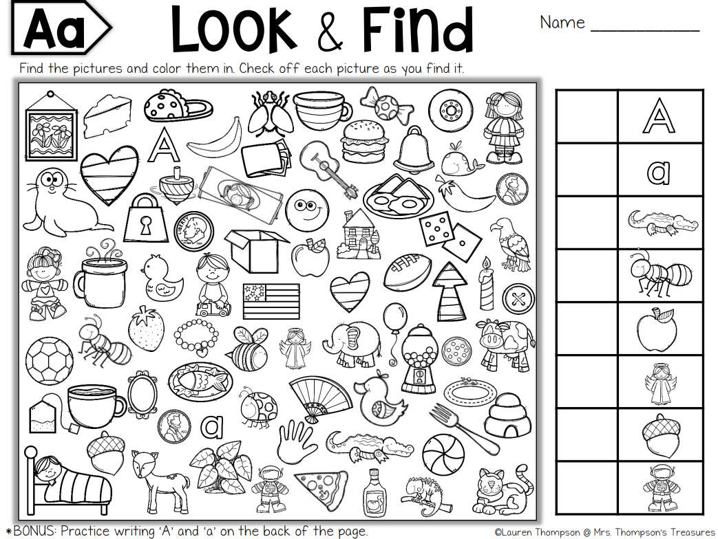 Free printable hidden picture puzzles for kids