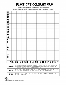 Halloween mystery pictures grid coloring pages woo jr kids activities childrens publishing