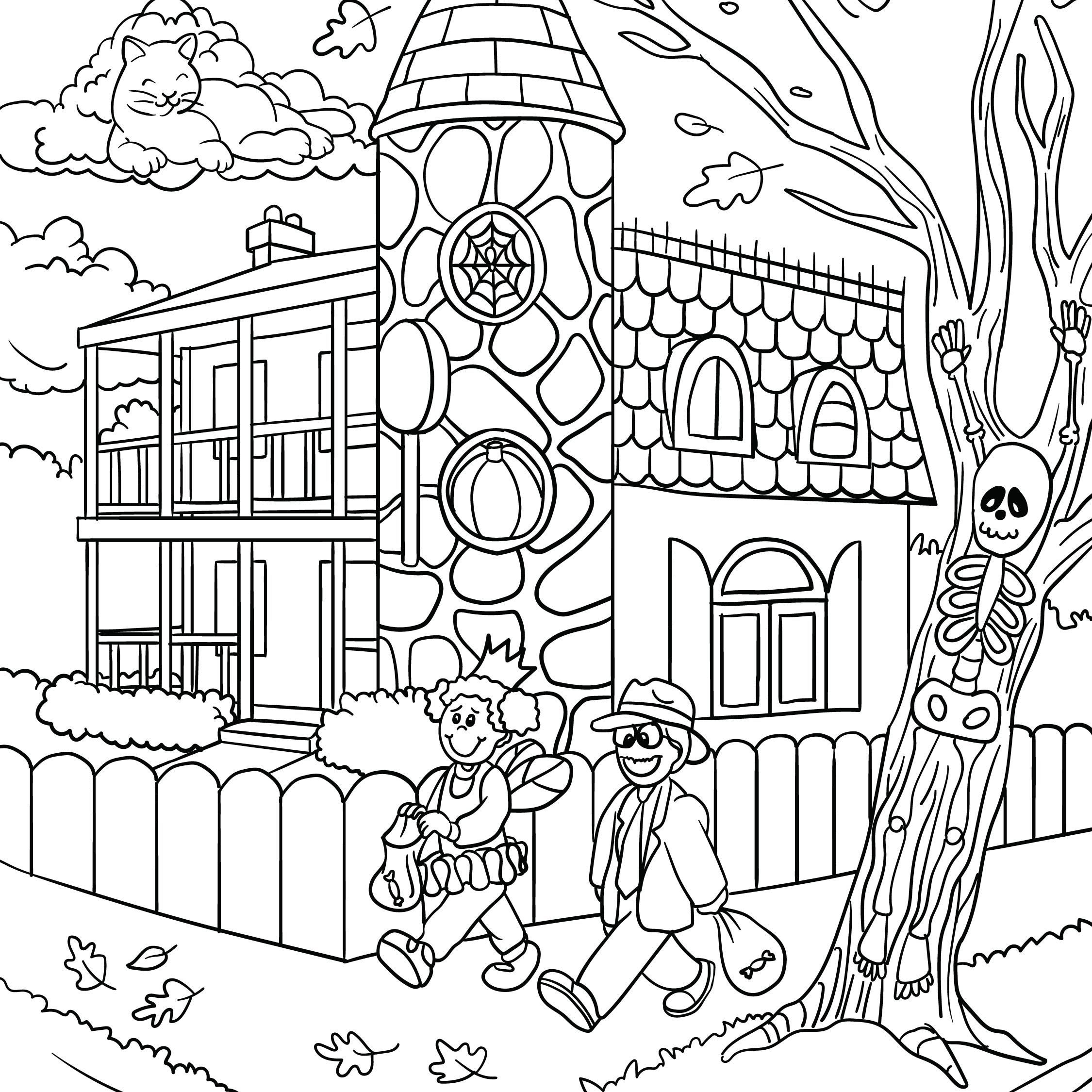 Hidden object halloween coloring pages hidden pictures halloween lesson halloween printables