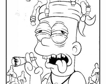 S animation stoner coloring pages