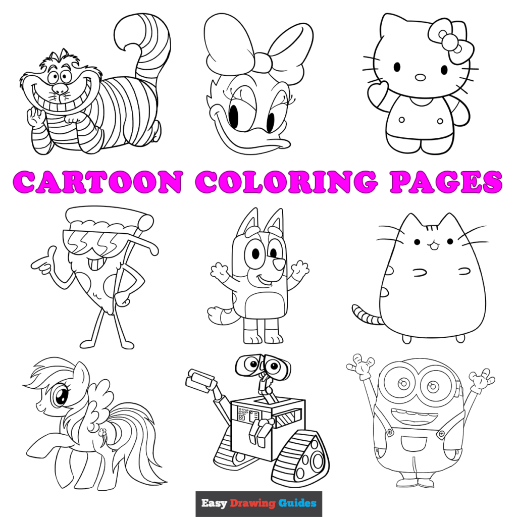 Free printable cartoon coloring pages for kids