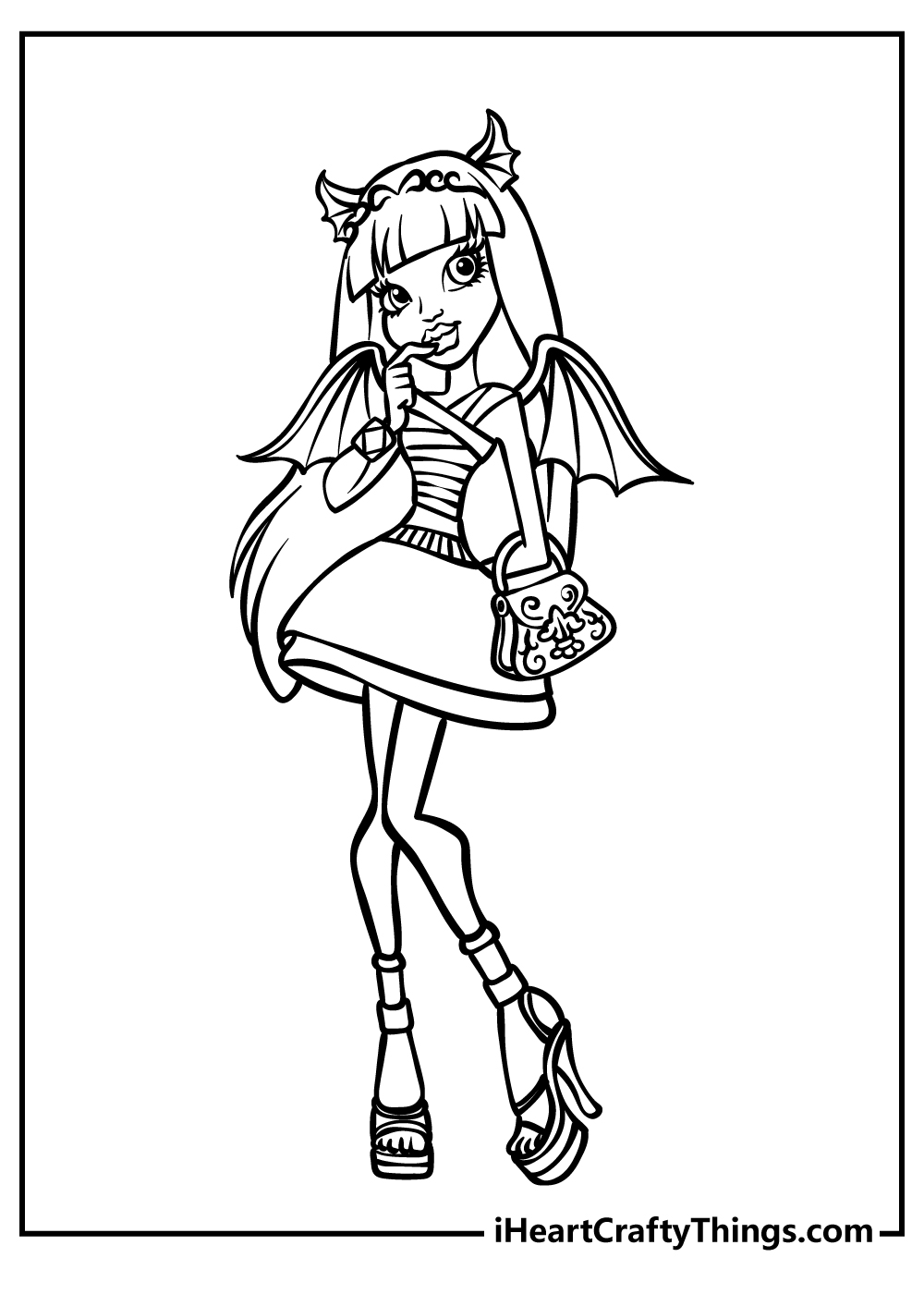 Monster high coloring pages free printables