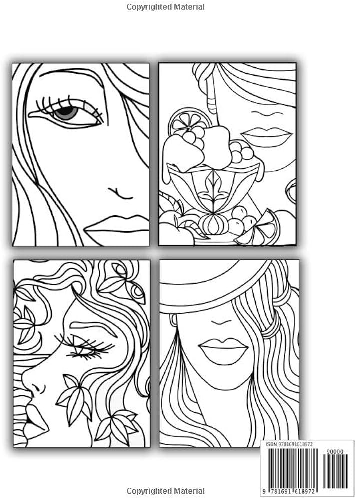 Visually impaired adjusted coloring book clear bold lines high contrast patterns