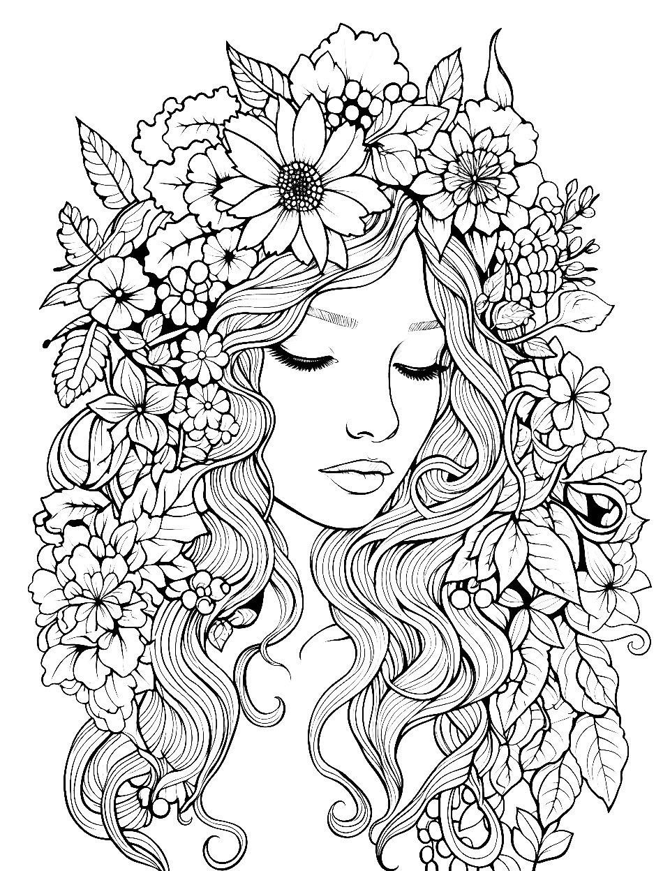 Adult coloring pages free printable sheets