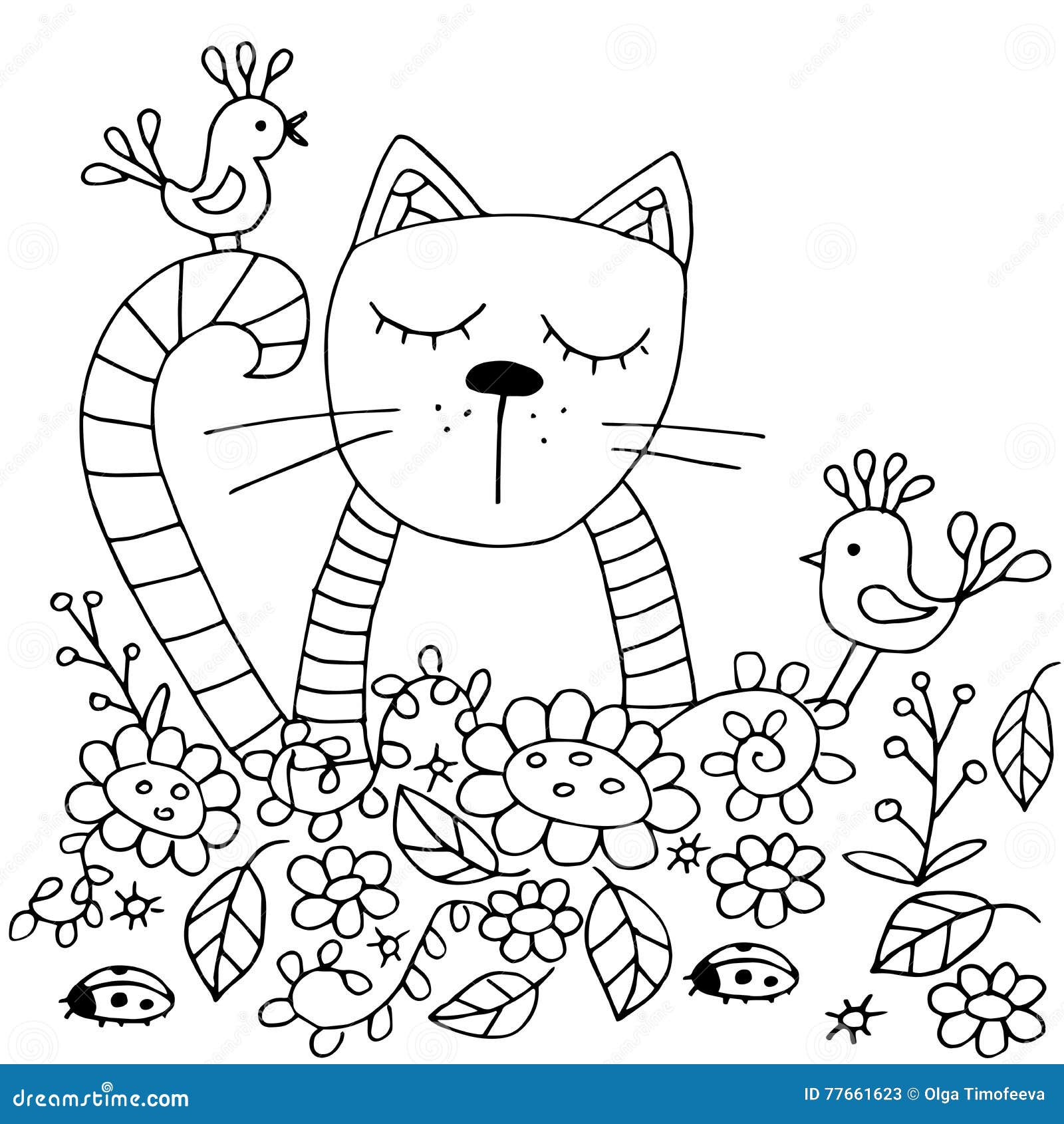 High quality original coloring pages for adults and kids stock vector