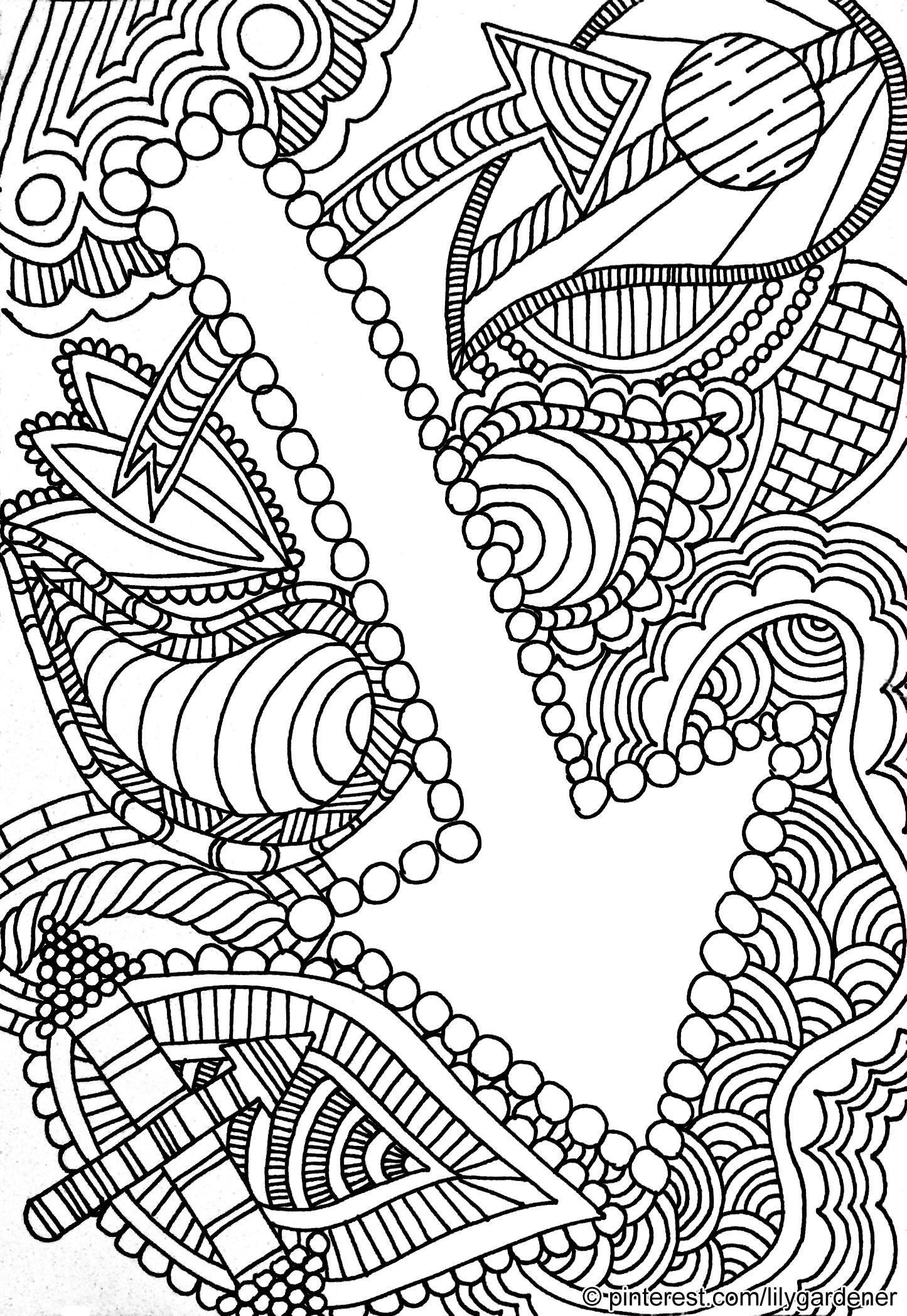 Abstract coloring page for adults high resolution free and printable withâ abstract coloring pages printable adult coloring pages adult coloring book pages