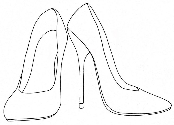 High heels shoes coloring printable and drawing drawing high heels shoes drawing how to draw heels