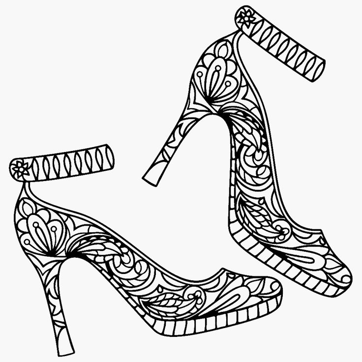 High heel shoes coloring page color me app coloring pages coloring book art shoe design sketches