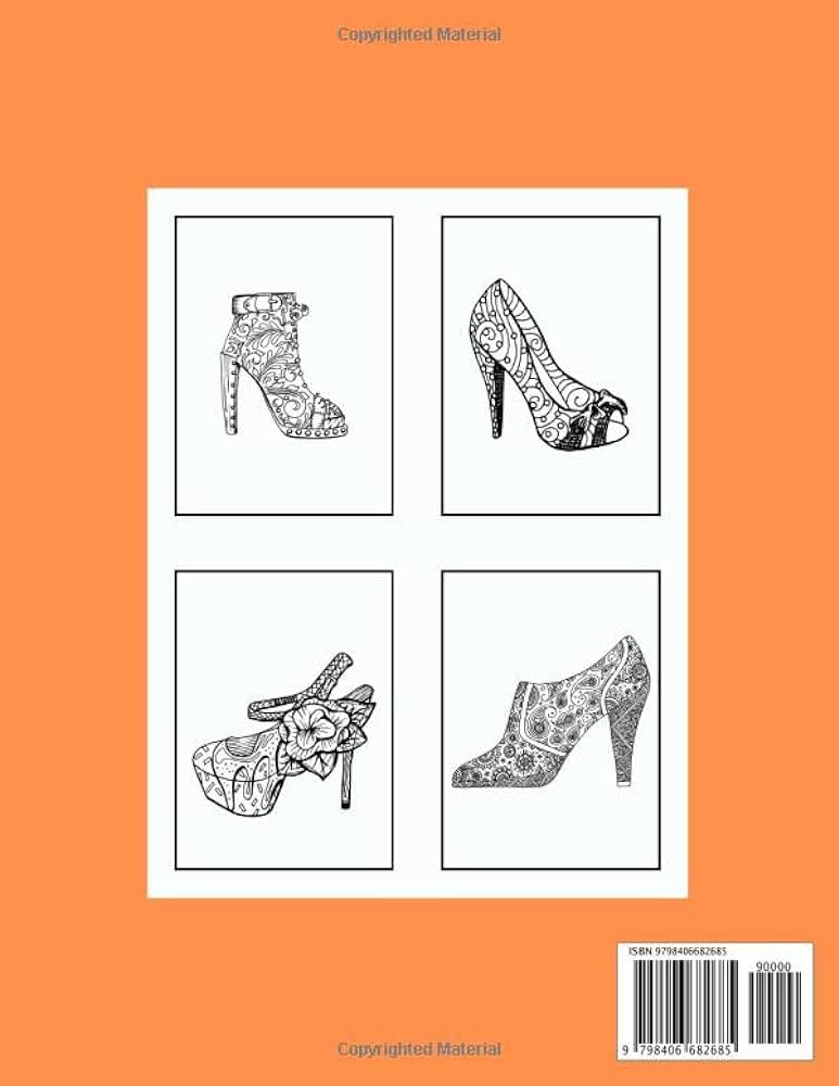 Heels coloring book for adults stress