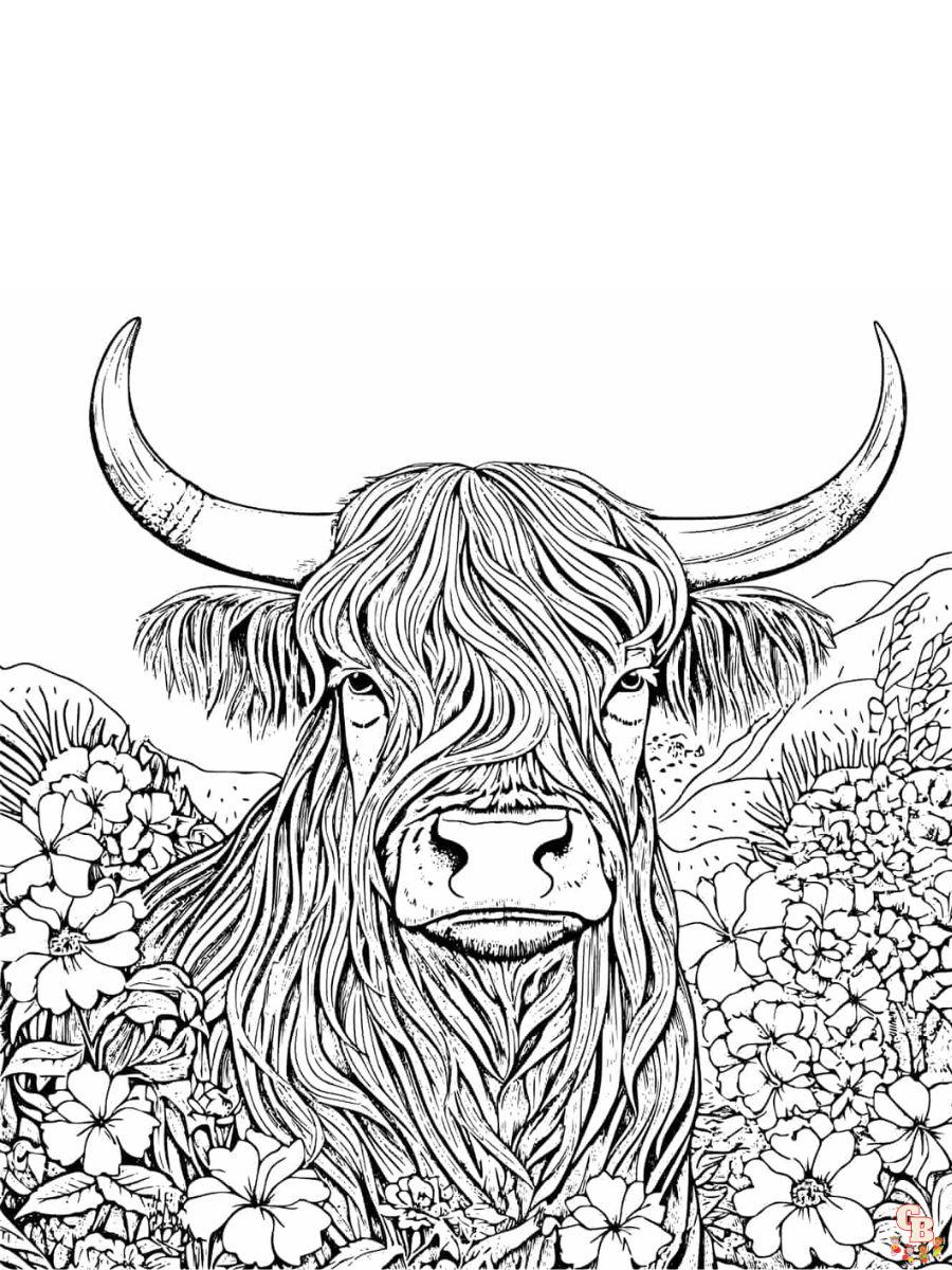 Fun easy printable cow coloring pages for kids