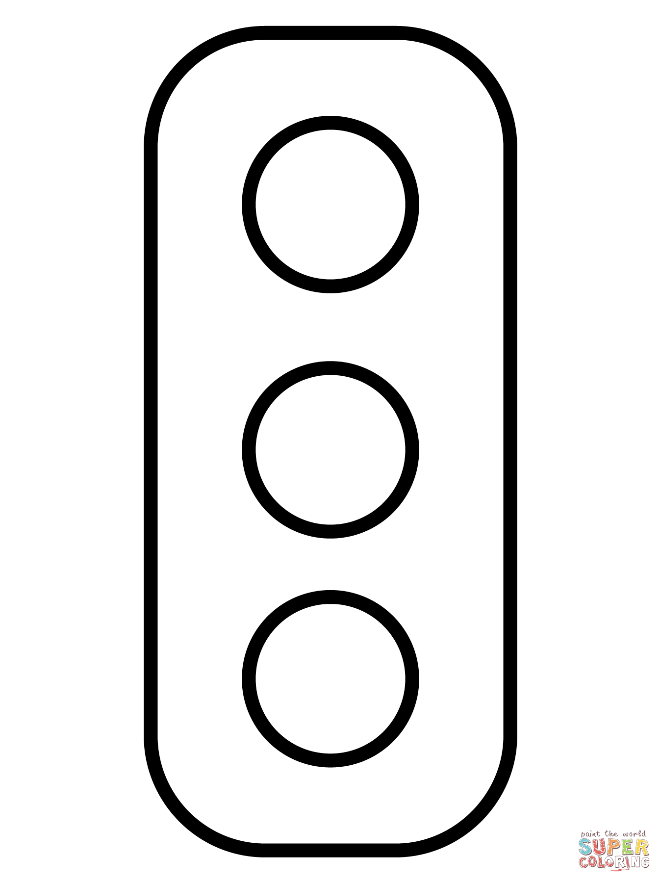 Vertical traffic light emoji coloring page free printable coloring pages