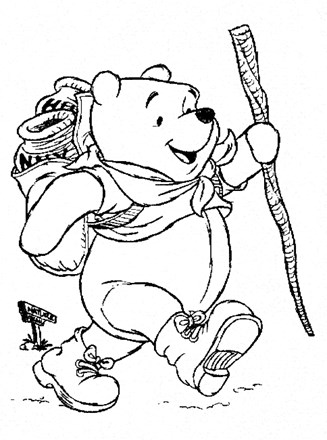 Winnie the pooh coloring page