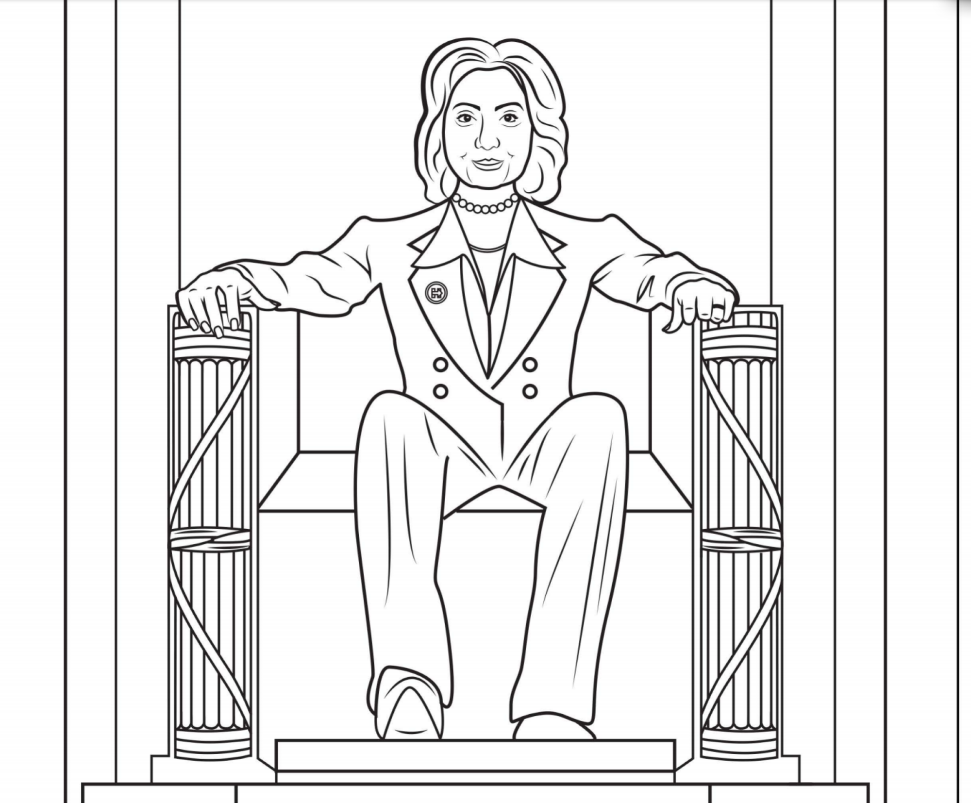 Coloring book imagines hillary clinton as daenerys targaryen