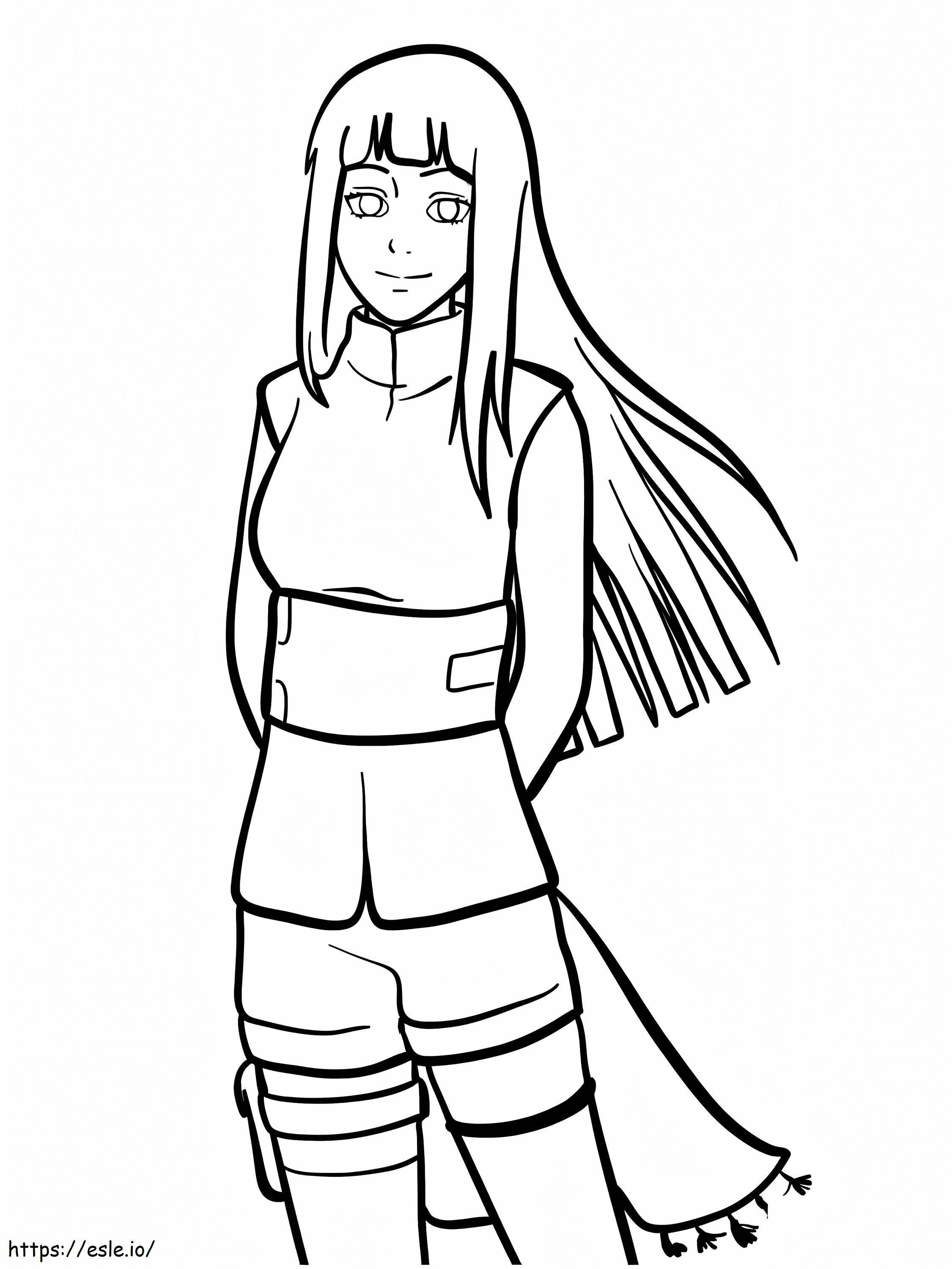 Hinata coloring page