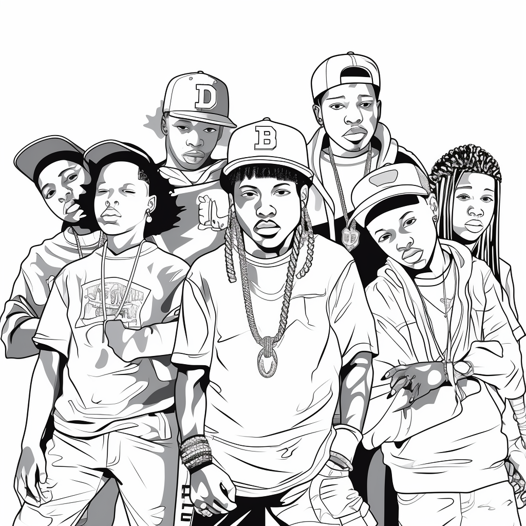 Rappers coloring pages