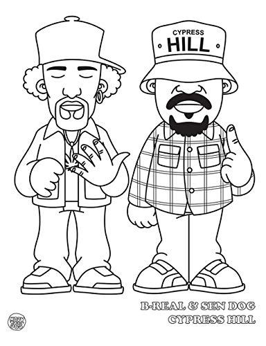 Hip hop coloring book by mark music