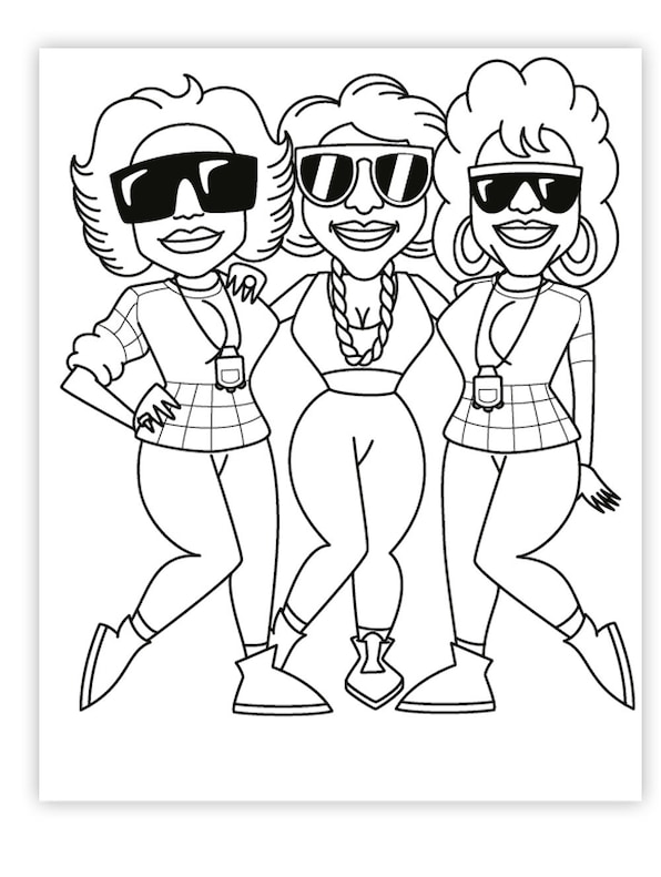 Hip hop coloring book