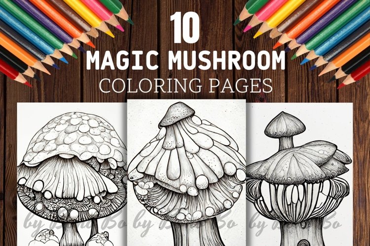 Hippie coloring pages design bundles