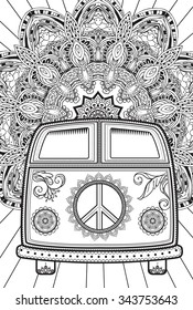 Hippie coloring pages photos and images