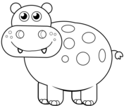 Hippopotamus coloring pages free coloring pages