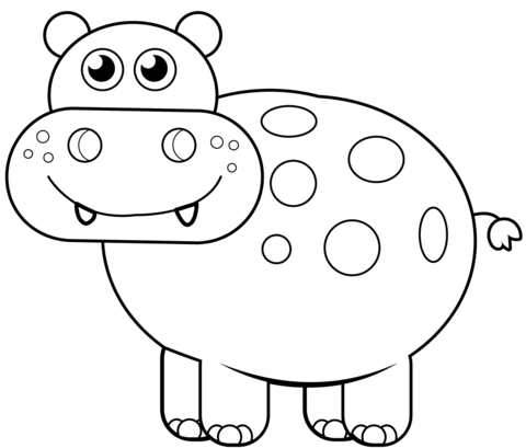 Hippopotamus coloring pages free coloring pages