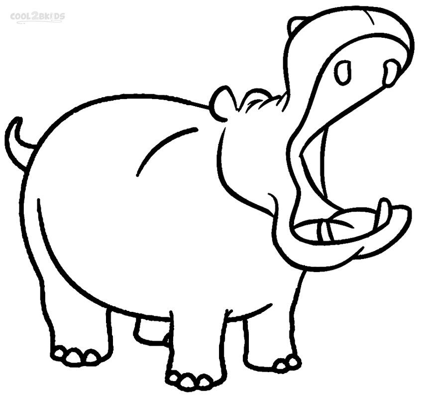 Hippo coloring pages for kids coloring pages kids printable coloring pages coloring pages for kids