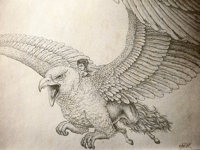 Harry potter hippogriff coloring pages