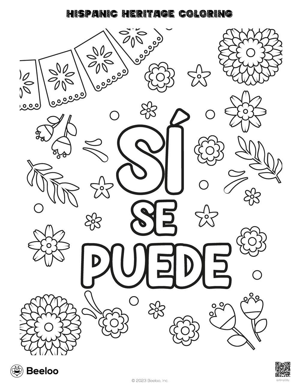 Hispanic heritage coloring â printable crafts and activities for kids