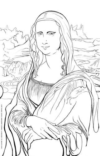 Free art history coloring pages famous art famous art coloring art history