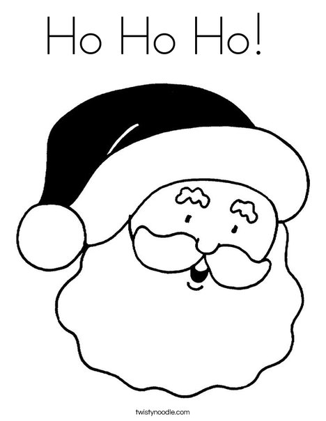 Ho ho ho coloring page